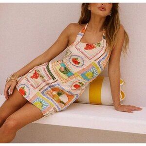 Seven Wonders Agata Mini Dress Fruit Print Size M